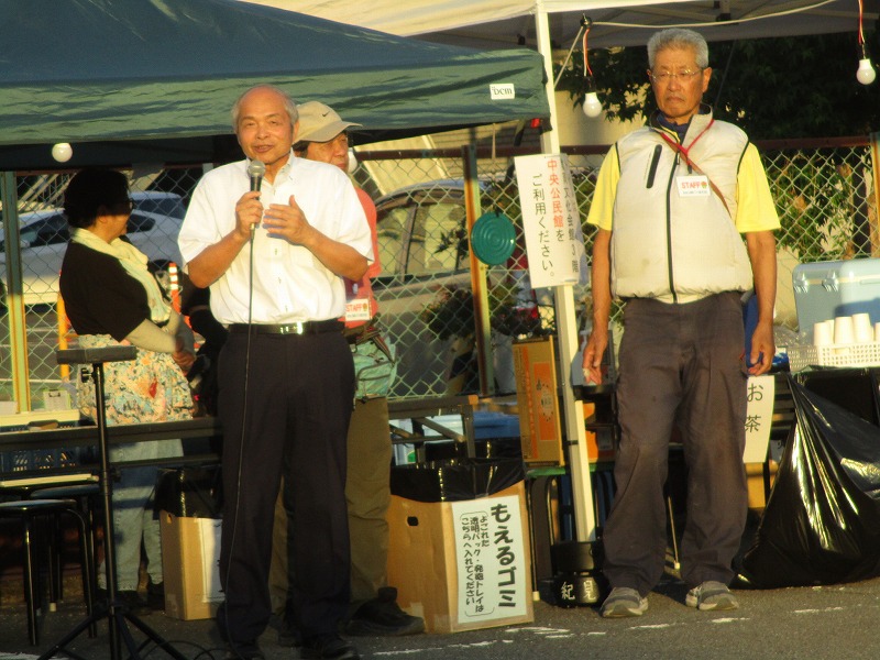 橋本地区盆踊り挨拶