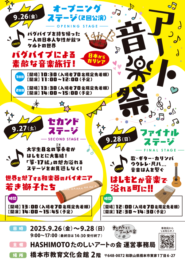 楽しいアート展チラシ裏