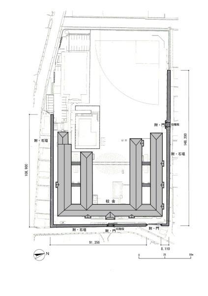 高野口小学校配置図