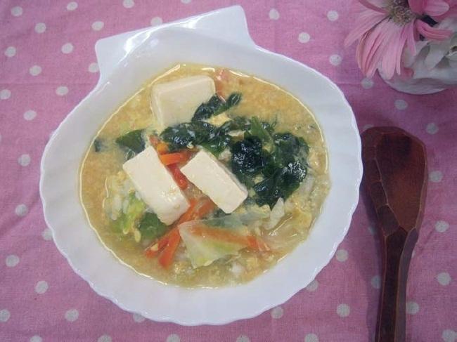 豆腐スープ・リゾット風