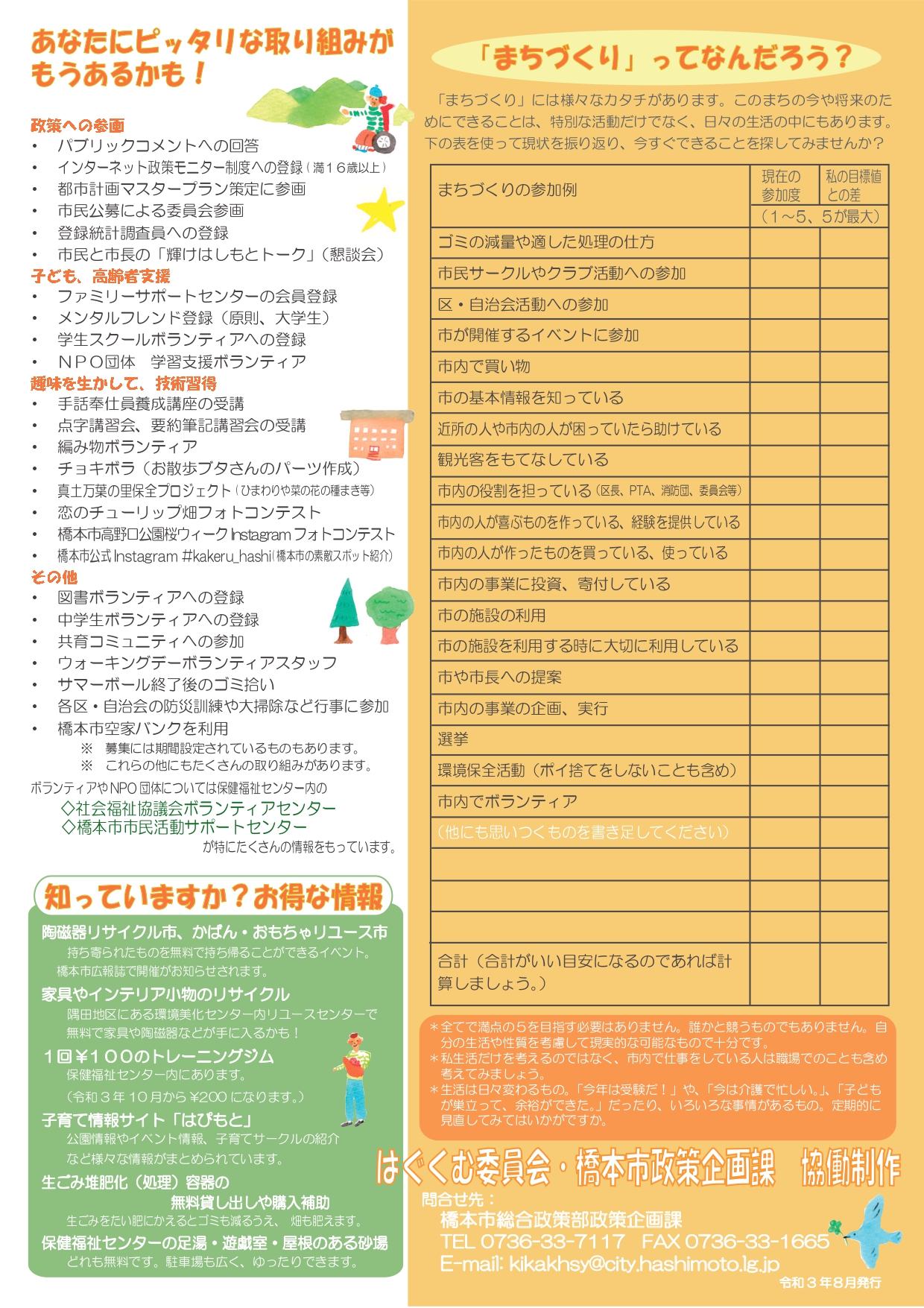 まちづくりパンフレット裏