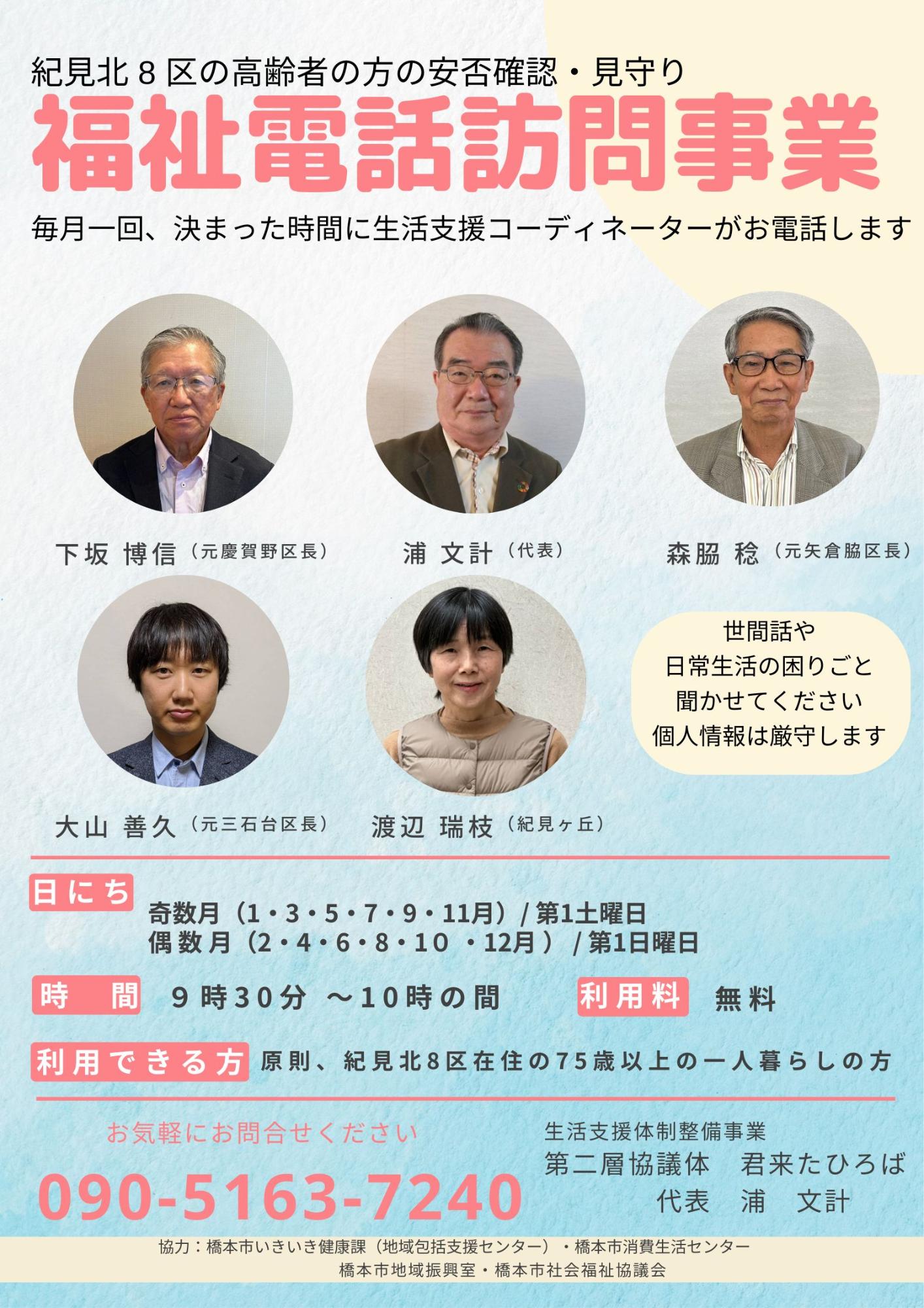 紀見北福祉電話訪問事業