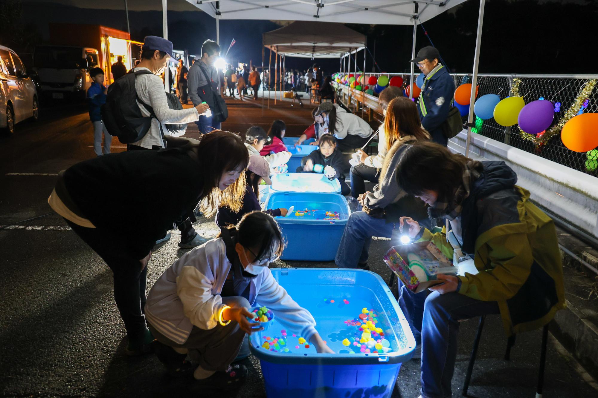 ちびっこ 釣り体験＆夜店