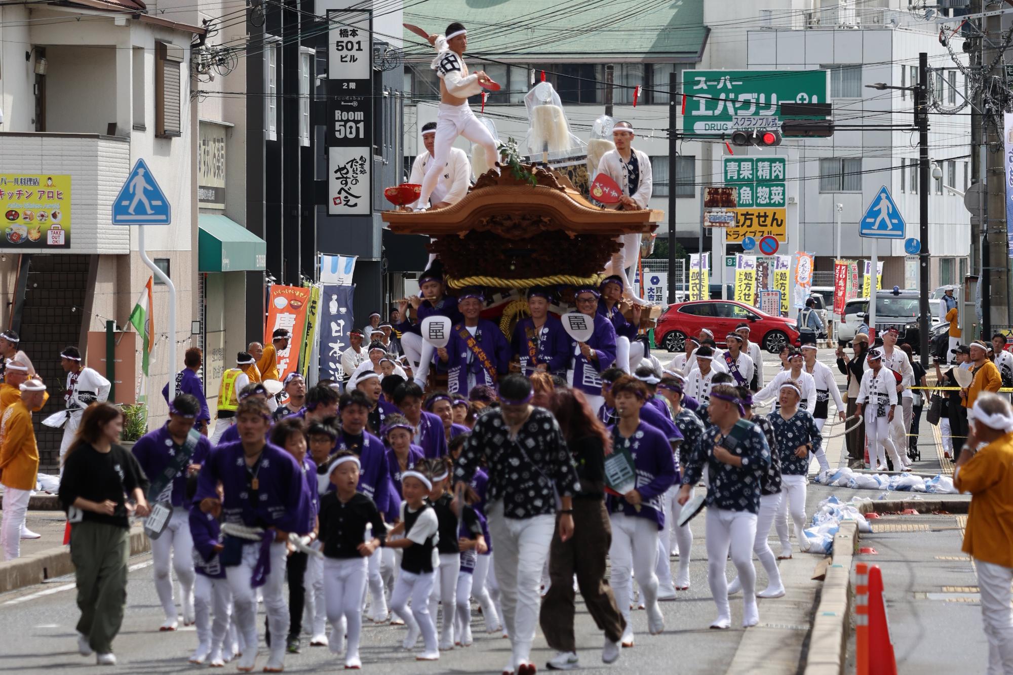 秋祭りだんじりパレード