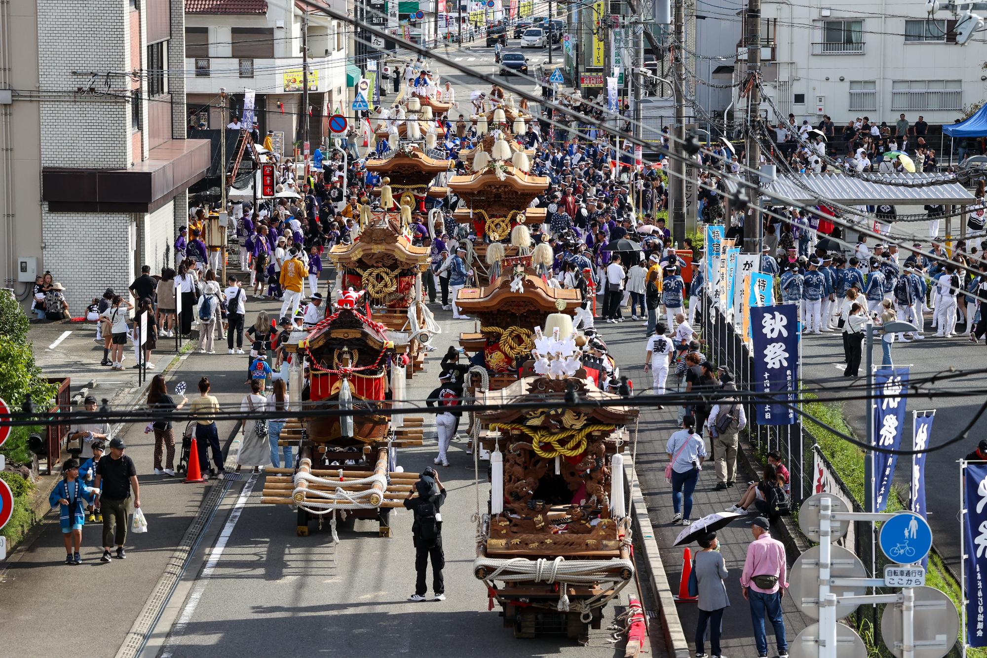 秋祭りだんじりパレード