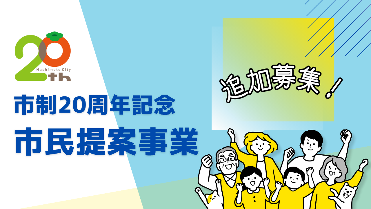 市制20周年記念市民提案事業募集