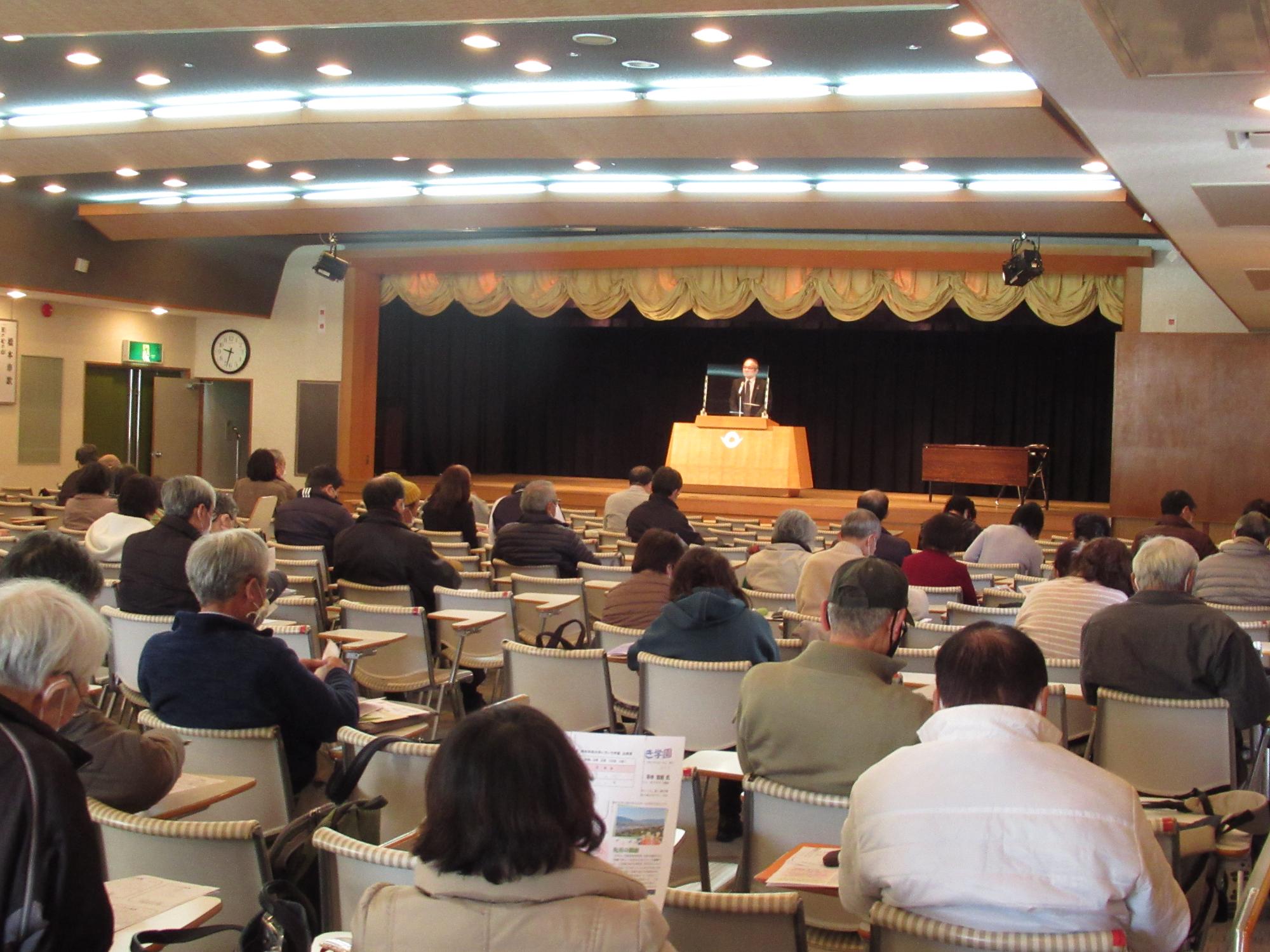 橋本市民大学いきいき学園市長講演１