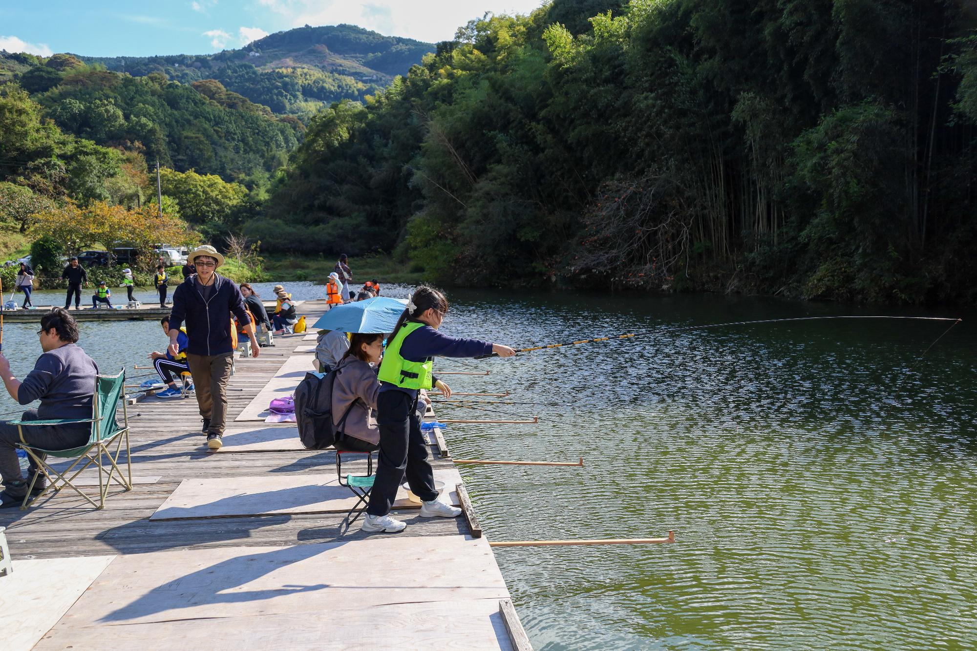 ちびっこ 釣り体験＆夜店
