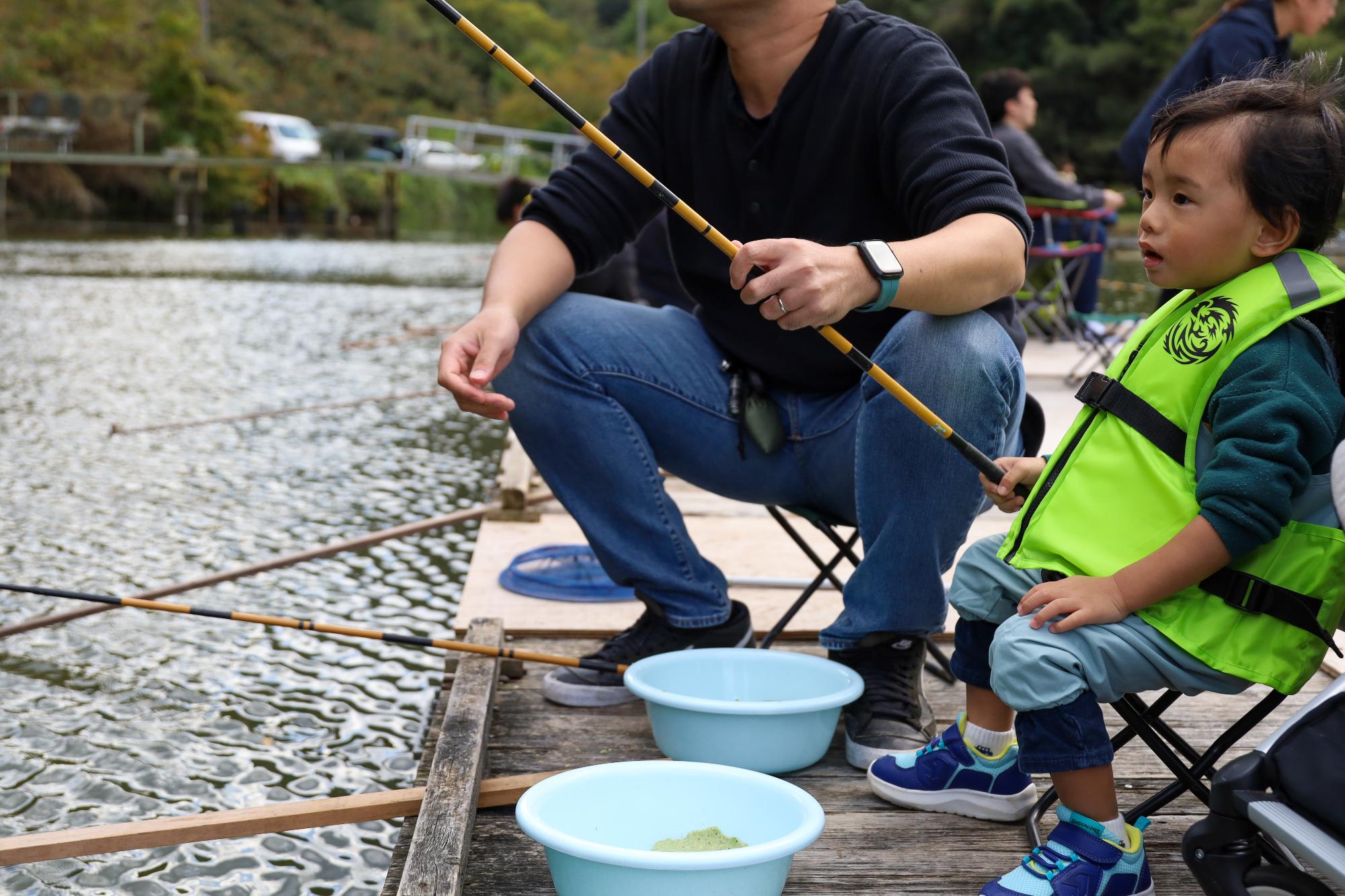 ちびっこ 釣り体験＆夜店