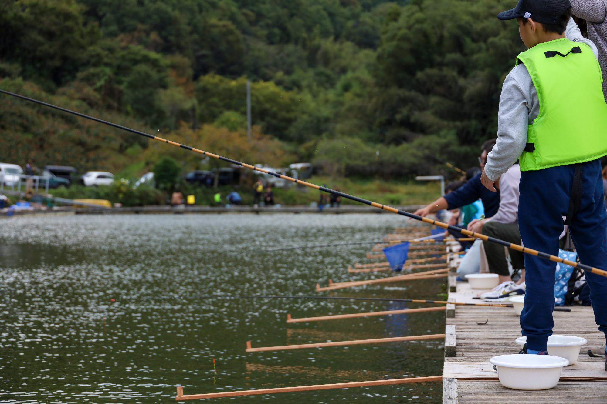 ちびっこ 釣り体験＆夜店