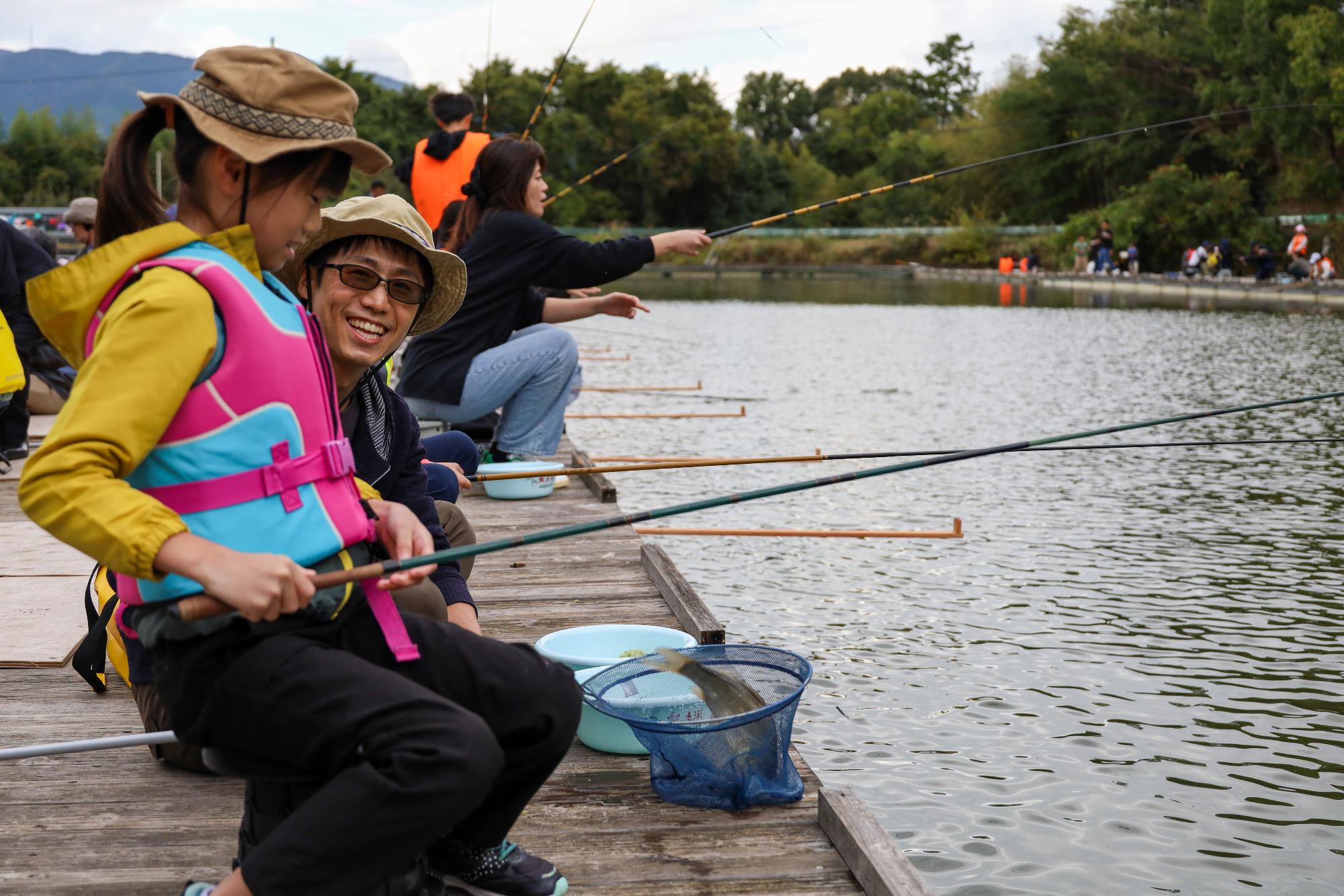 ちびっこ 釣り体験＆夜店