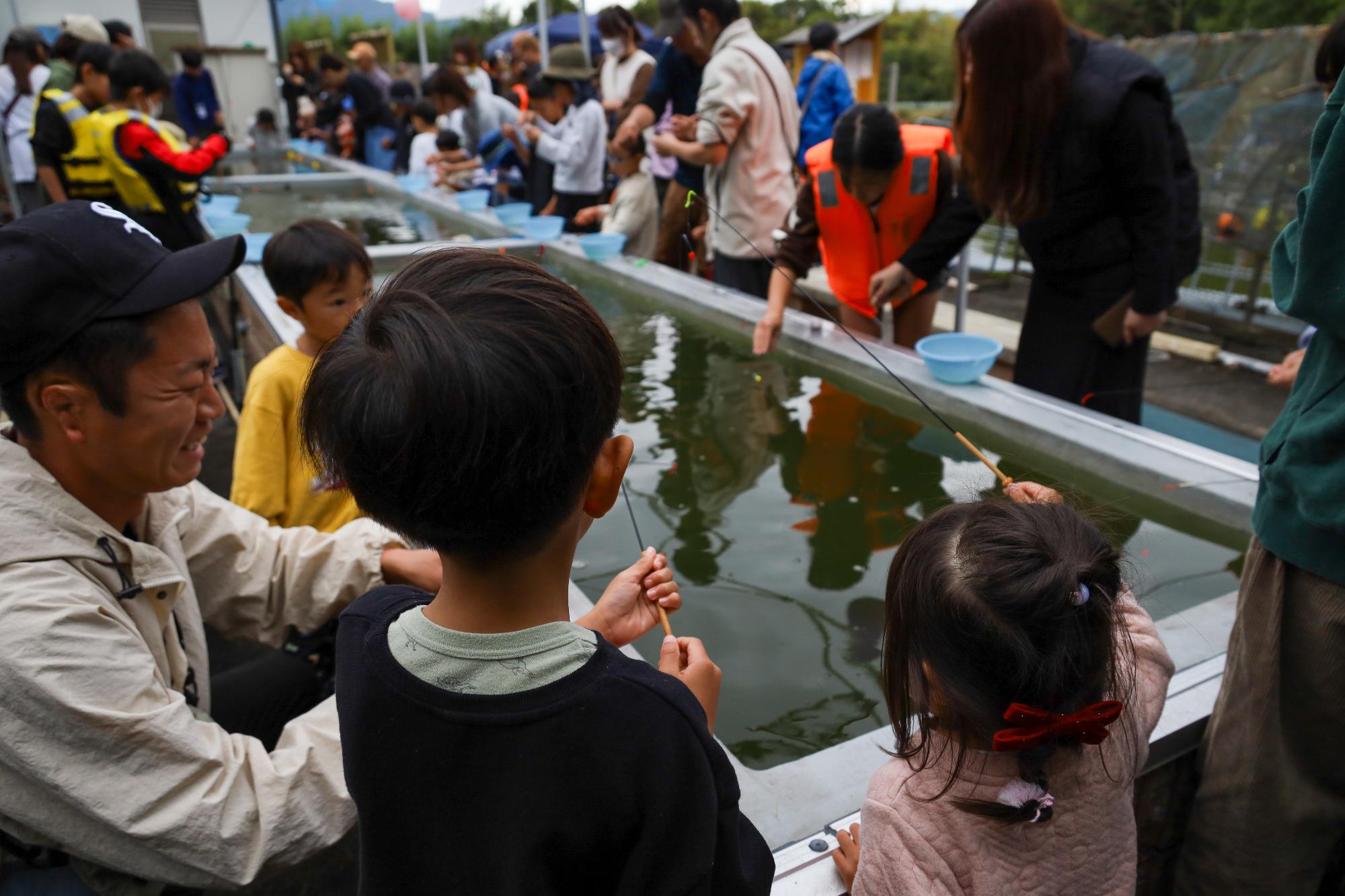 ちびっこ 釣り体験＆夜店