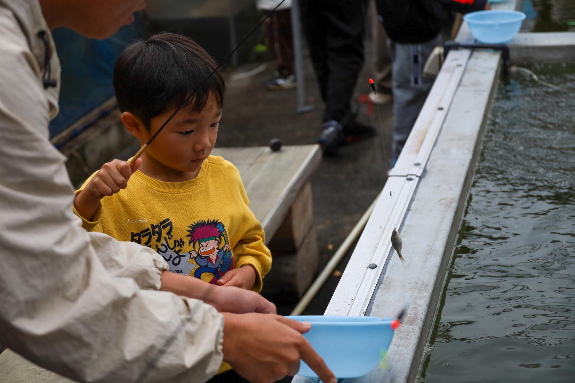 ちびっこ 釣り体験＆夜店