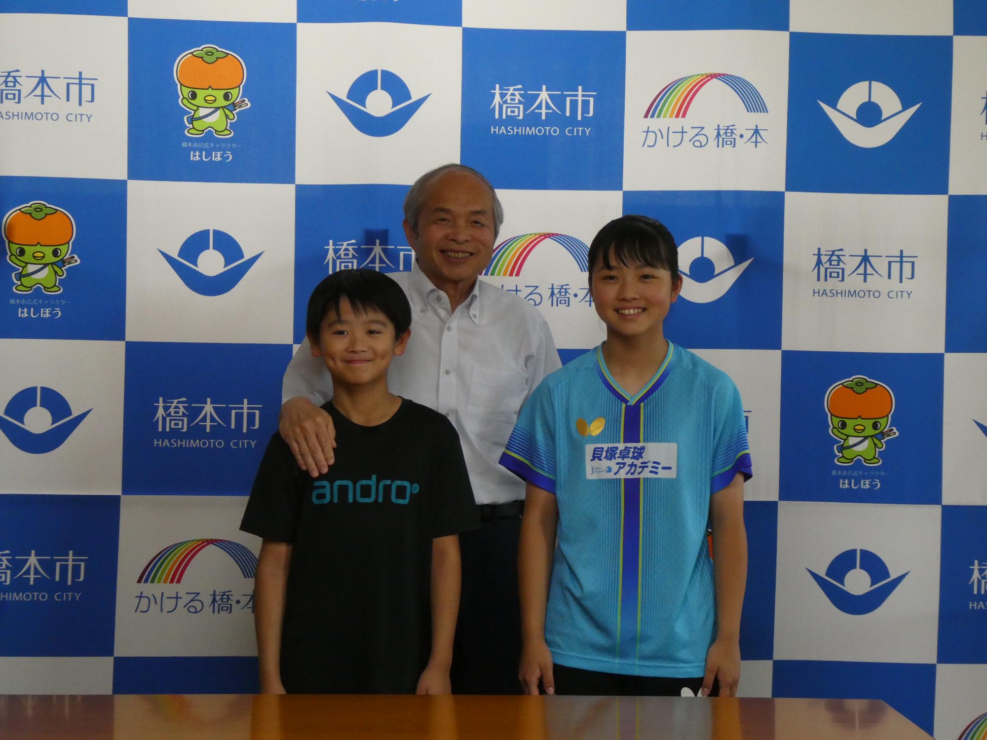 卓球全国大会出場激励式