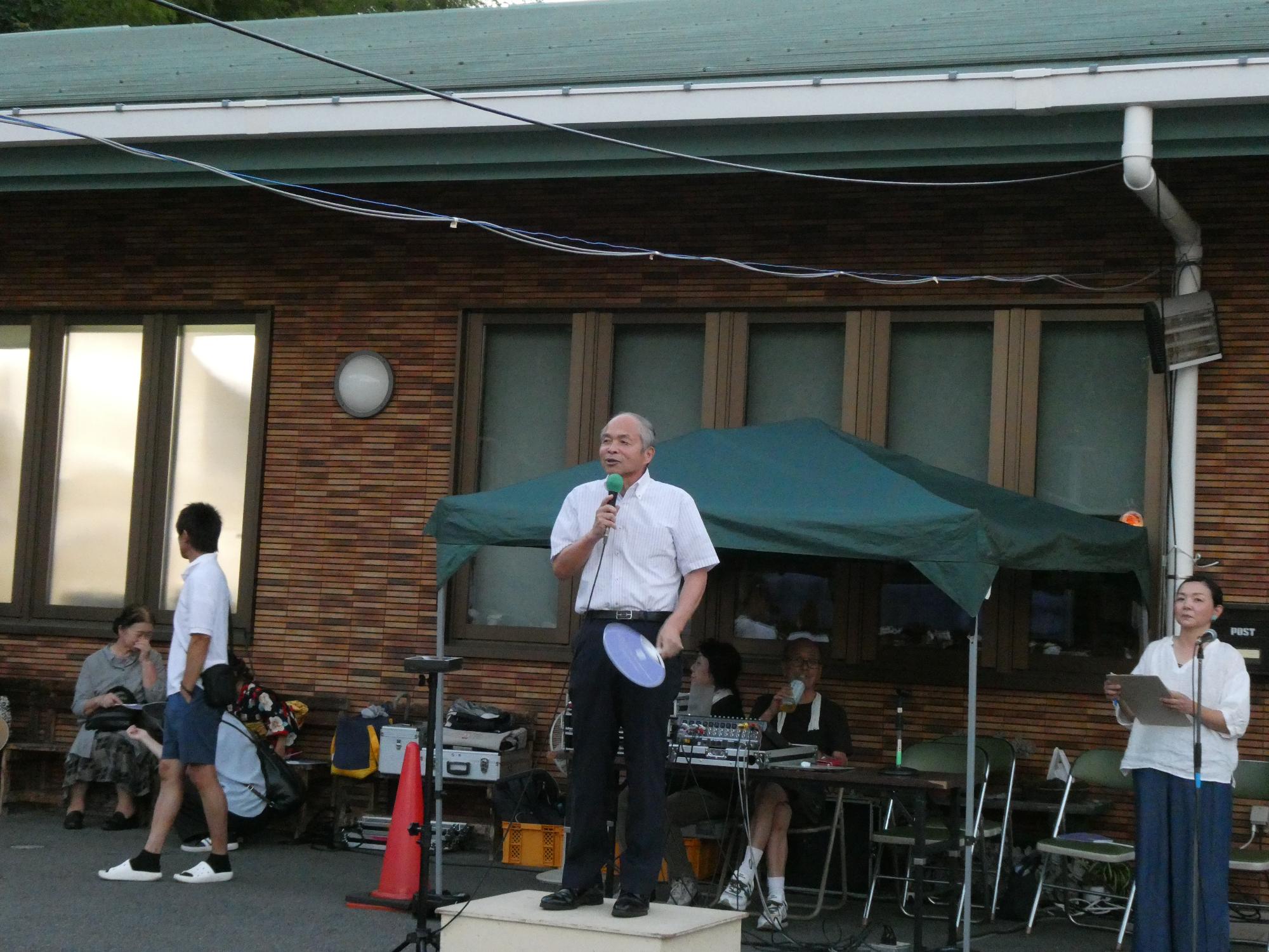 山田地区公民館盆踊り挨拶