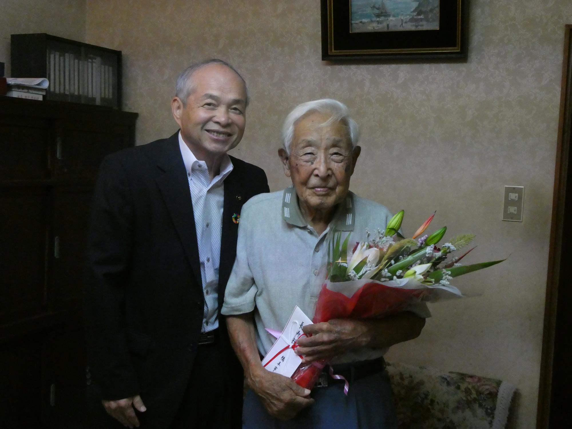 最長寿お祝い男性