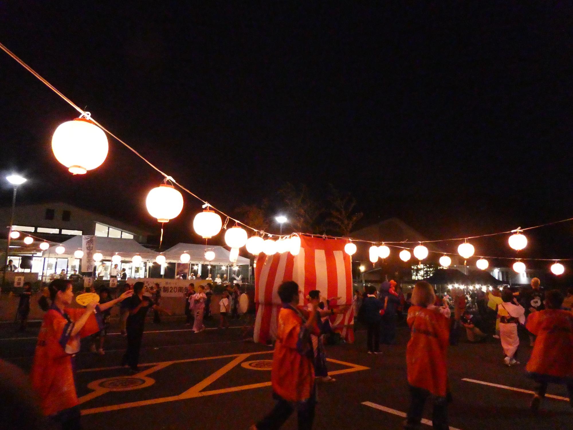 学文路地区公民館第39回ふれあい盆踊り大会