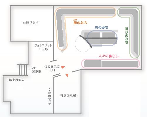 常設展示室案内図